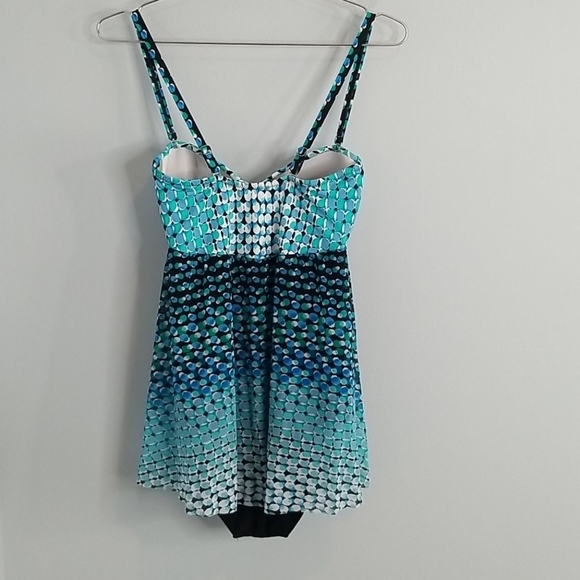 Profile by Gottex Blue & Black Flyaway One piece Swimsuit 8 - Picture 5 of 11